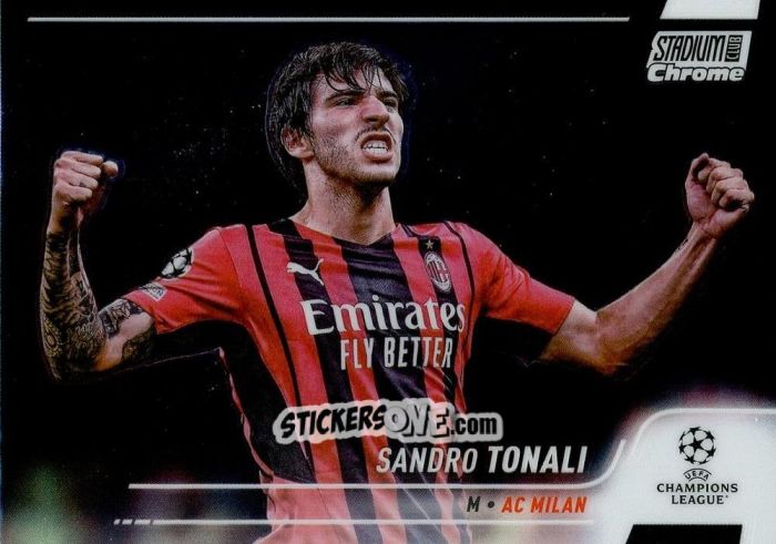 Cromo Sandro Tonali - Stadium Club Chrome UEFA Champions League 2021-2022
 n. 55 - Topps