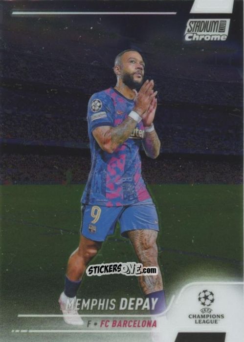 Cromo Memphis Depay - Stadium Club Chrome UEFA Champions League 2021-2022
 n. 60 - Topps