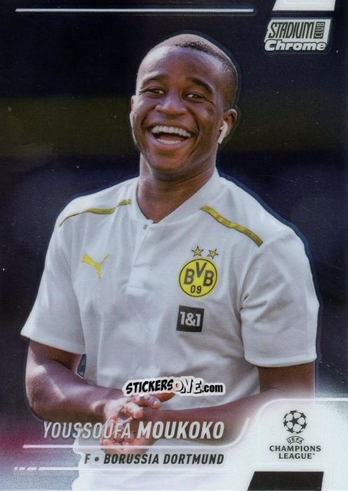 Cromo Youssoufa Moukoko - Stadium Club Chrome UEFA Champions League 2021-2022
 n. 64 - Topps