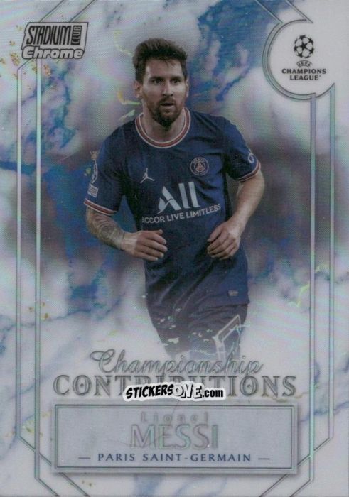 Figurina Lionel Messi - Stadium Club Chrome UEFA Champions League 2021-2022
 n. CC-LM - Topps