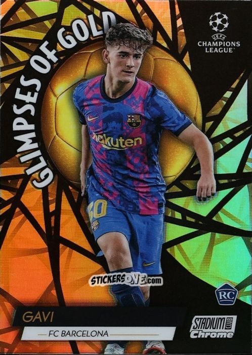Cromo Gavi - Stadium Club Chrome UEFA Champions League 2021-2022
 n. GG-GAV - Topps
