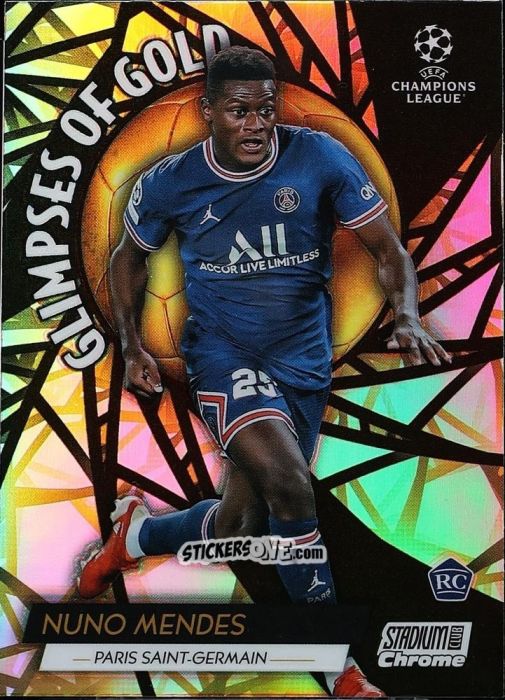 Cromo Nuno Mendes - Stadium Club Chrome UEFA Champions League 2021-2022
 n. GG-NM - Topps