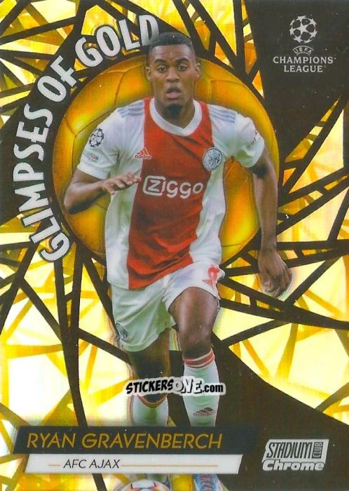 Cromo Ryan Gravenberch - Stadium Club Chrome UEFA Champions League 2021-2022
 n. GG-RG - Topps