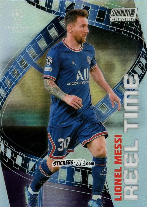 Figurina Lionel Messi - Stadium Club Chrome UEFA Champions League 2021-2022
 n. RT-LM - Topps