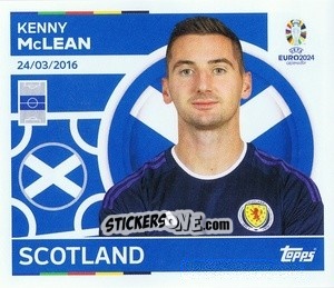 Sticker Kenny McLean - UEFA Euro 2024
 n. SCO18 - Topps
