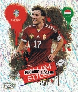 Sticker Callum Styles - UEFA Euro 2024
 n. HUN3 - Topps