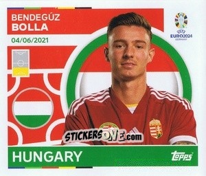 Sticker Bendeguz Bolla - UEFA Euro 2024
 n. HUN11 - Topps