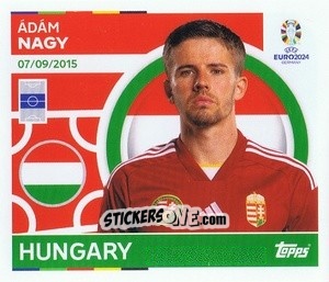 Sticker Adam Nagy - UEFA Euro 2024
 n. HUN12 - Topps