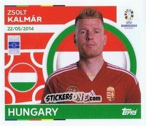 Sticker Zsolt Kalmar - UEFA Euro 2024
 n. HUN13 - Topps