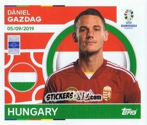 Sticker Daniel Gazdag - UEFA Euro 2024
 n. HUN14 - Topps