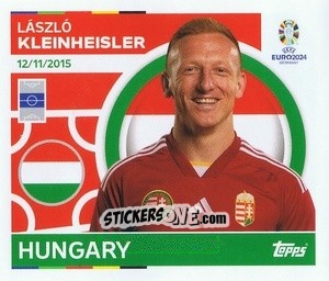 Sticker Laszlo Kleinheisler - UEFA Euro 2024
 n. HUN16 - Topps