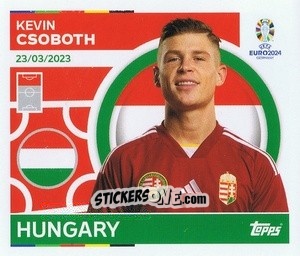 Sticker Kevin Csoboth - UEFA Euro 2024
 n. HUN19 - Topps