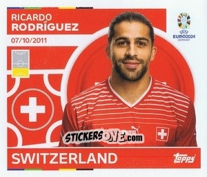 Sticker Ricardo Rodriguez - UEFA Euro 2024
 n. SUI7 - Topps
