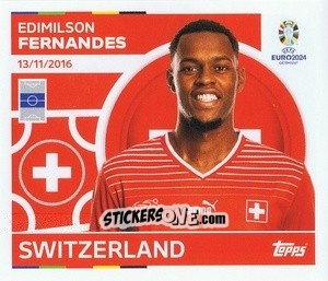 Sticker Edimilson Fernandes - UEFA Euro 2024
 n. SUI10 - Topps