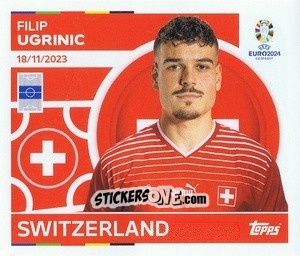 Sticker Filip Ugrinic - UEFA Euro 2024
 n. SUI16 - Topps