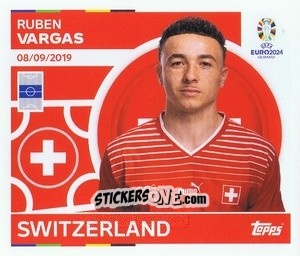 Sticker Ruben Vargas - UEFA Euro 2024
 n. SUI18 - Topps