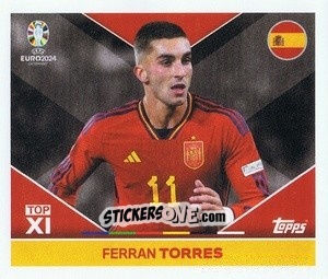 Sticker Ferran Torres - UEFA Euro 2024
 n. ESP-TOP1 - Topps