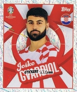 Sticker Joško Gvardiol - UEFA Euro 2024
 n. CRO-PTW - Topps