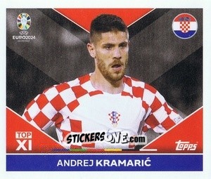 Sticker Andrej Kramarić - UEFA Euro 2024
 n. CRO-TOP1 - Topps