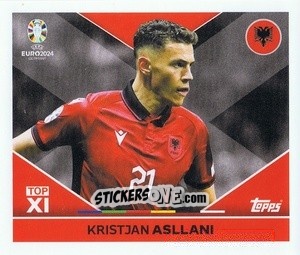 Sticker Kristjan Asllani - UEFA Euro 2024
 n. ALB-TOP2 - Topps