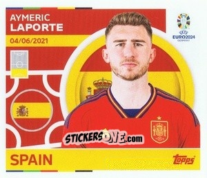 Sticker Aymeric Laporte - UEFA Euro 2024
 n. ESP10 - Topps