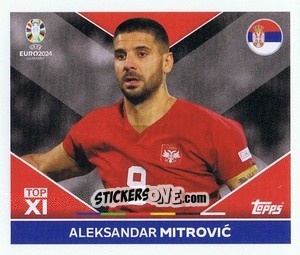 Sticker Aleksandar Mitrović - UEFA Euro 2024
 n. SRB-TOP2 - Topps