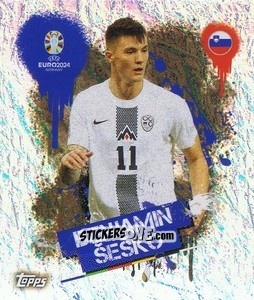 Sticker Benjamin Šeško - UEFA Euro 2024
 n. SVN3 - Topps