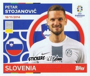 Sticker Petar Stojanović - UEFA Euro 2024
 n. SVN8 - Topps