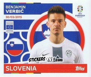 Sticker Benjamin Verbič - UEFA Euro 2024
 n. SVN11 - Topps