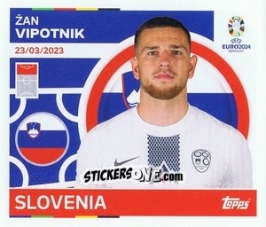Sticker Žan Vipotnik - UEFA Euro 2024
 n. SVN19 - Topps