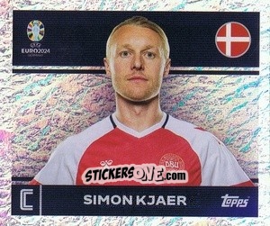 Sticker Simon Kjaer - UEFA Euro 2024
 n. DEN2 - Topps