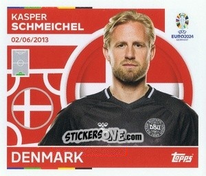 Sticker Kasper Schmeichel - UEFA Euro 2024
 n. DEN4 - Topps