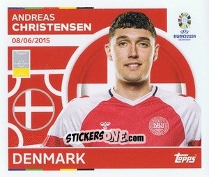 Sticker Andreas Christensen - UEFA Euro 2024
 n. DEN5 - Topps