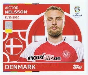 Sticker Victor Nelsson - UEFA Euro 2024
 n. DEN6 - Topps