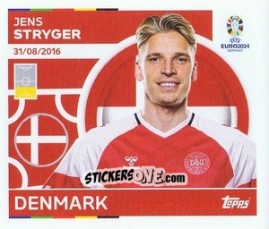 Sticker Jens Stryger - UEFA Euro 2024
 n. DEN9 - Topps