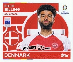 Sticker Philip Billing - UEFA Euro 2024
 n. DEN12 - Topps