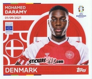 Cromo Mohamed Daramy - UEFA Euro 2024
 n. DEN15 - Topps