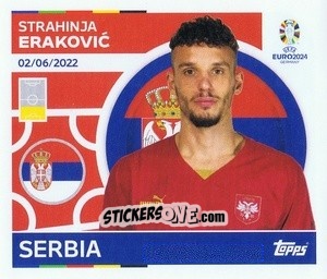 Sticker Strahinja Erakovic - UEFA Euro 2024
 n. SRB9 - Topps