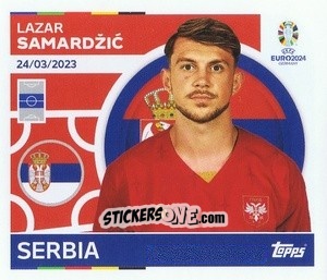Sticker Lazar Samardzic - UEFA Euro 2024
 n. SRB17 - Topps