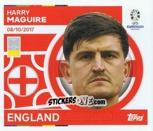 Sticker Harry Maguire - UEFA Euro 2024
 n. ENG6 - Topps
