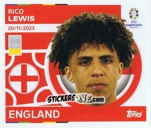 Sticker Rico Lewis - UEFA Euro 2024
 n. ENG12 - Topps