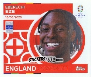 Sticker Eberechi Eze - UEFA Euro 2024
 n. ENG13 - Topps