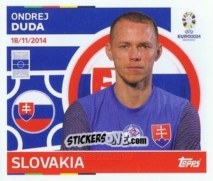 Sticker Ondrej Duda - UEFA Euro 2024
 n. SVK9 - Topps