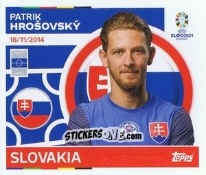Sticker Patrik Hrošovský - UEFA Euro 2024
 n. SVK10 - Topps