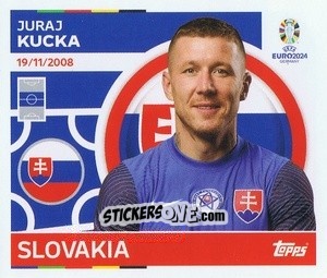 Sticker Juraj Kucka - UEFA Euro 2024
 n. SVK12 - Topps