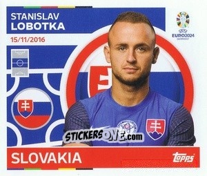 Sticker Stanislav Lobotka - UEFA Euro 2024
 n. SVK14 - Topps