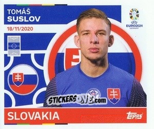 Sticker Tomáš Suslov - UEFA Euro 2024
 n. SVK15 - Topps