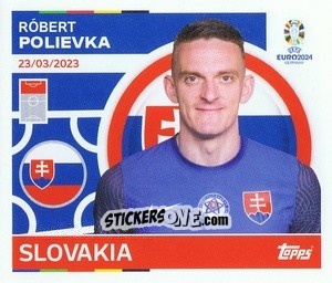 Sticker Róbert Polievka - UEFA Euro 2024
 n. SVK17 - Topps