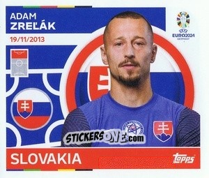Sticker Adam Zreľák - UEFA Euro 2024
 n. SVK18 - Topps