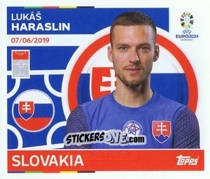 Sticker Lukáš Haraslin - UEFA Euro 2024
 n. SVK19 - Topps